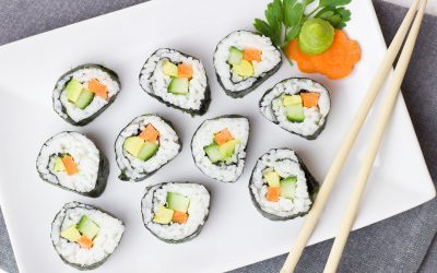 Verschillende soorten sushi